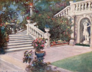 Un jardín, Roma de Mortimer Ludington Menpes